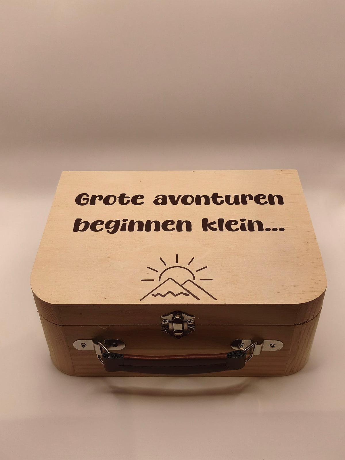 Houten bewaarkistje meter/peter