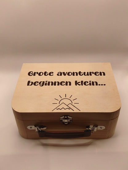 Houten bewaarkistje meter/peter