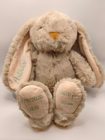 Gepersonaliseerde konijnenknuffel