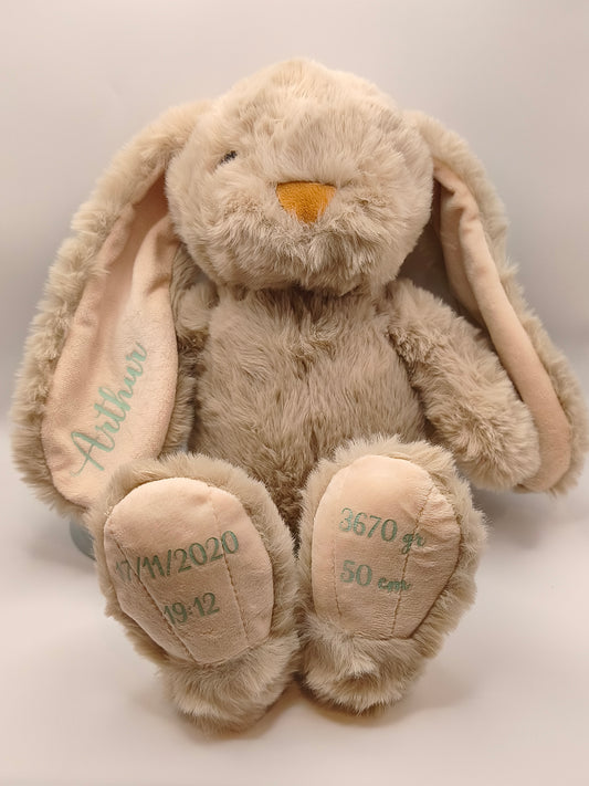 Gepersonaliseerde konijnenknuffel