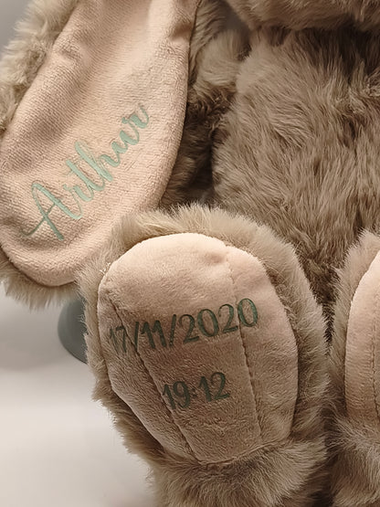 Gepersonaliseerde konijnenknuffel